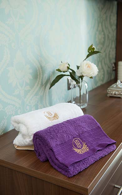 Embroidered Templeton House Towels