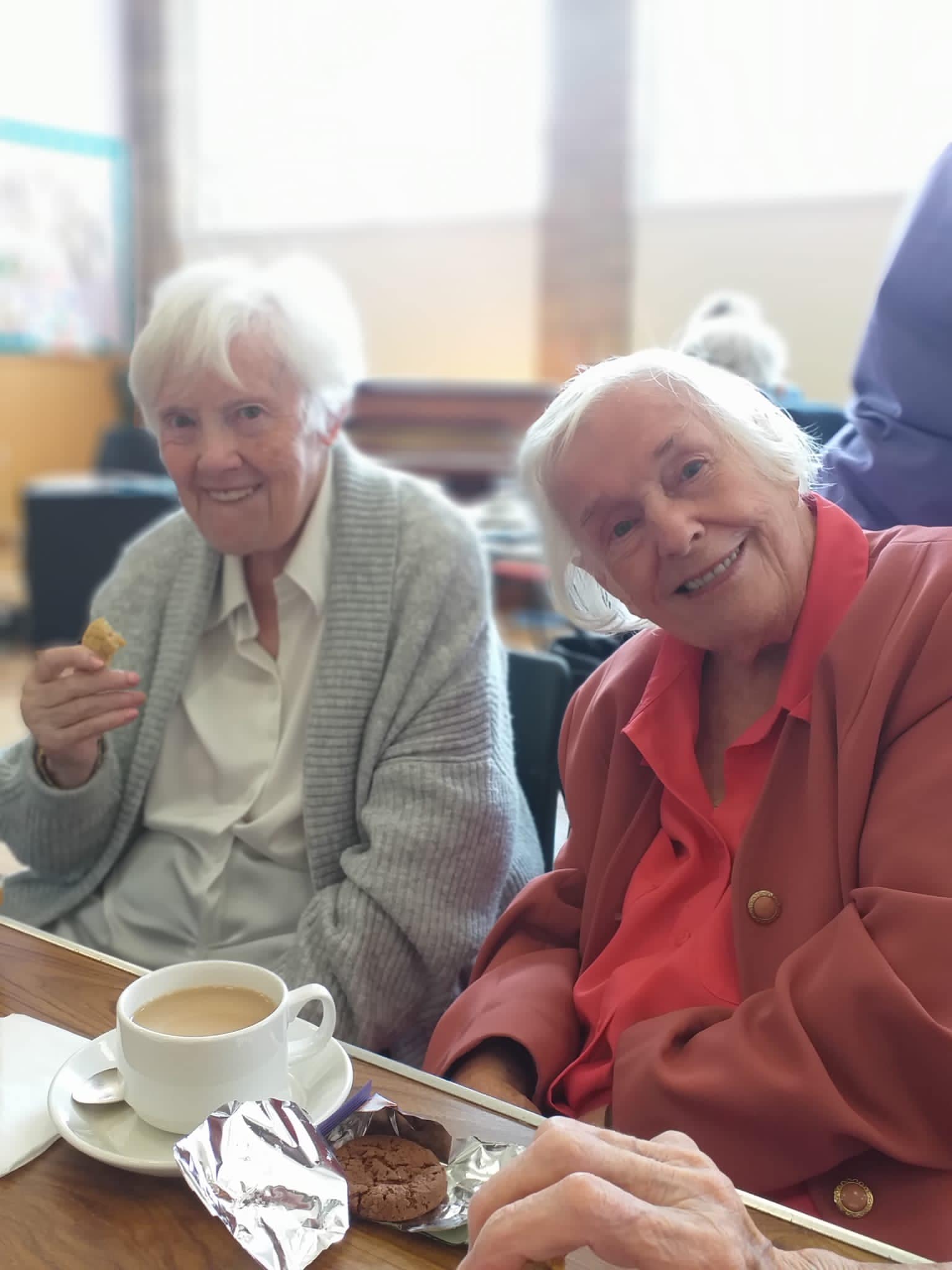 Residents Out For Tea at Community Hall